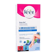 Proizvodi za depilaciju Veet Easy-Gel Wax Strips Body and Legs Sensitive Skin 12 kom