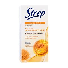 Proizvodi za depilaciju Strep Sugaring Wax Strips Face & Sensitive Areas Sensitive Skin 20 kom