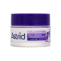 Noćna krema za lice Astrid Collagen PRO Anti-Wrinkle And Regenerating Night Cream 50 ml