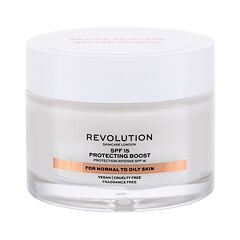 Dnevna krema za lice Revolution Skincare Moisture Cream Normal to Oily Skin SPF15 50 ml