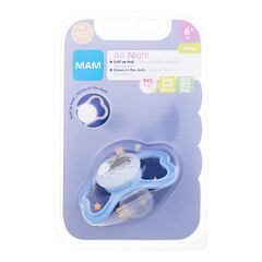 Duda MAM Air Night Silicone Pacifier 6m+ Hippo 1 kom