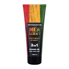Gel za tuširanje Dermacol Men Agent Don´t Worry Be Happy 3in1 250 ml