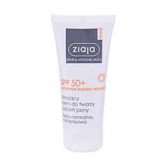 Proizvod za zaštitu lica od sunca Ziaja Med Protective Tinted SPF50+ 50 ml Light