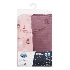 Tetra pelena Canpol babies Bonjour Paris Muslin Squares Diapers Pink 2 kom