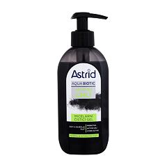 Gel za čišćenje lica Astrid Aqua Biotic Active Charcoal Micellar Cleansing Gel 200 ml