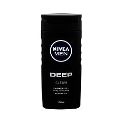 Gel za tuširanje Nivea Men Deep Clean Body, Face & Hair 250 ml
