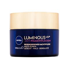 Noćna krema za lice Nivea Cellular Luminous 630 Antispot Night Complexion Repair 50 ml