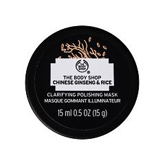 Maska za lice The Body Shop Chinese Ginseng & Rice Clarifying Polishing Mask 15 ml
