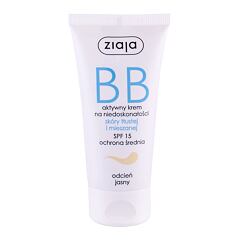 BB krema Ziaja BB Cream Oily and Mixed Skin SPF15 50 ml Dark