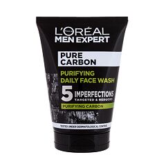 Gel za čišćenje lica L'Oréal Paris Men Expert Pure Carbon Purifying Daily Face Wash 100 ml