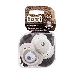 Duda LOVI Buddy Bear Dynamic Soother 0-3m 2 kom