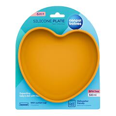 Zdjelica Canpol babies Silicone Suction Plate Yellow 300 ml