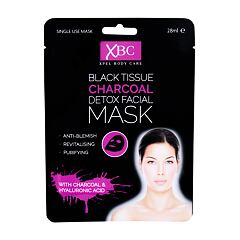 Maska za lice Xpel Body Care Black Tissue Charcoal Detox Facial Mask 28 ml