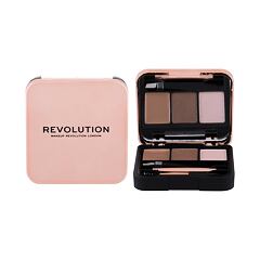 Paletica za obrve Makeup Revolution London Brow Sculpt Kit 2,2 g Brown