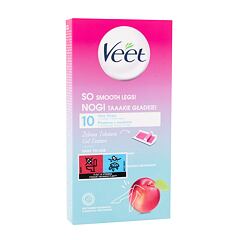 Proizvodi za depilaciju Veet So Smooth Legs! Wax Strips Nectarine 10 kom