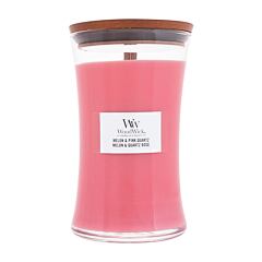 Mirisna svijeća WoodWick Melon & Pink Quartz 610 g