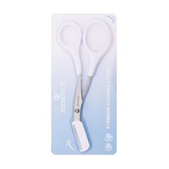 Njega za obrve i trepavice Essence Eyebrow Scissors & Comb 1 kom