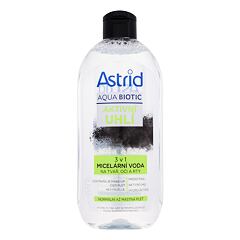 Micelarna voda Astrid Aqua Biotic Active Charcoal 3in1 Micellar Water 400 ml
