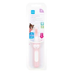 Zubna četkica MAM Baby´s Brush Massaging Brush 3m+ Pink 1 kom