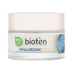 Dnevna krema za lice Bioten Hyaluronic Gold Replumping Antiwrinkle Day Cream SPF10 50 ml