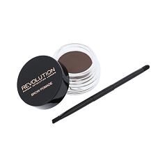 Gel za obrve i pomada Makeup Revolution London Brow Pomade With Double Ended Brush 2,5 g Medium Brown